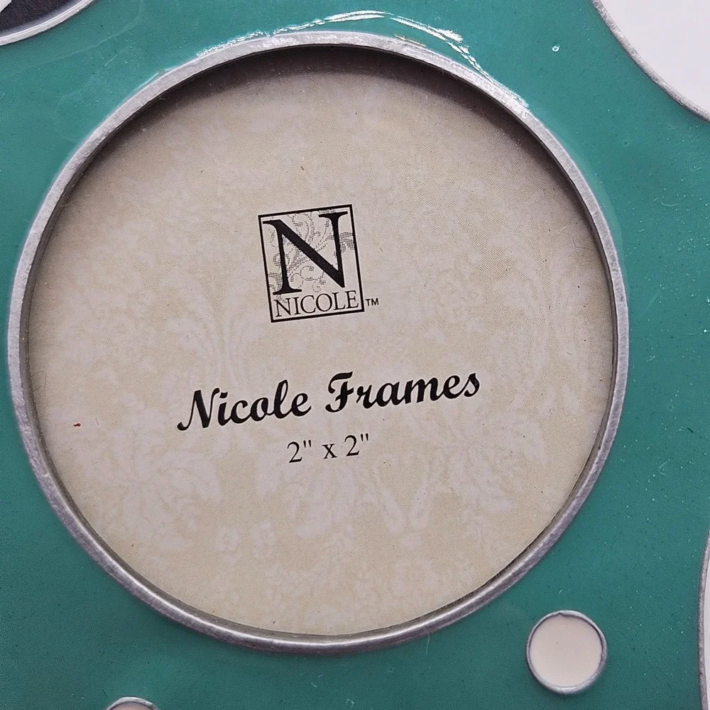 Nicole Frames Green Starfish‎ Picture Frame 2x2 Coastal Beach Nautical Decor